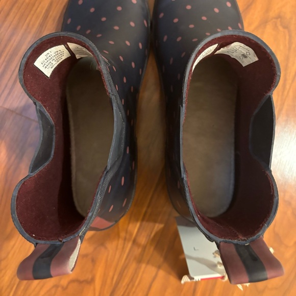 🆕 Joules Wellibob Blue Polka Dot Rain Boots Size 9 NWT - Picture 5 of 10
